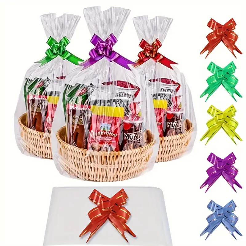 Cellophane Wrap Clear - 20/50 sztuk dużej przezroczystej celofanowej torby