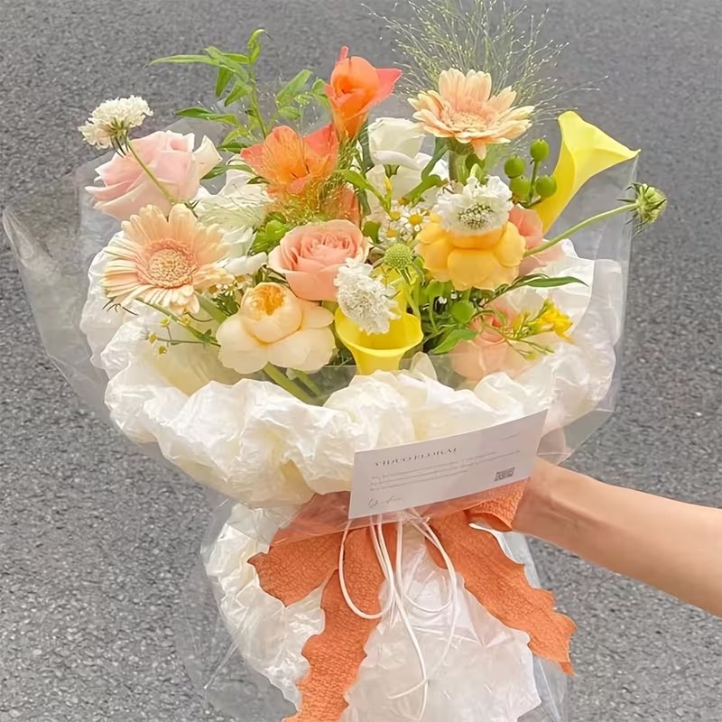 Cellophane Wrap Clear - Rolka przezroczystej folii celofanowej - przezroczysta