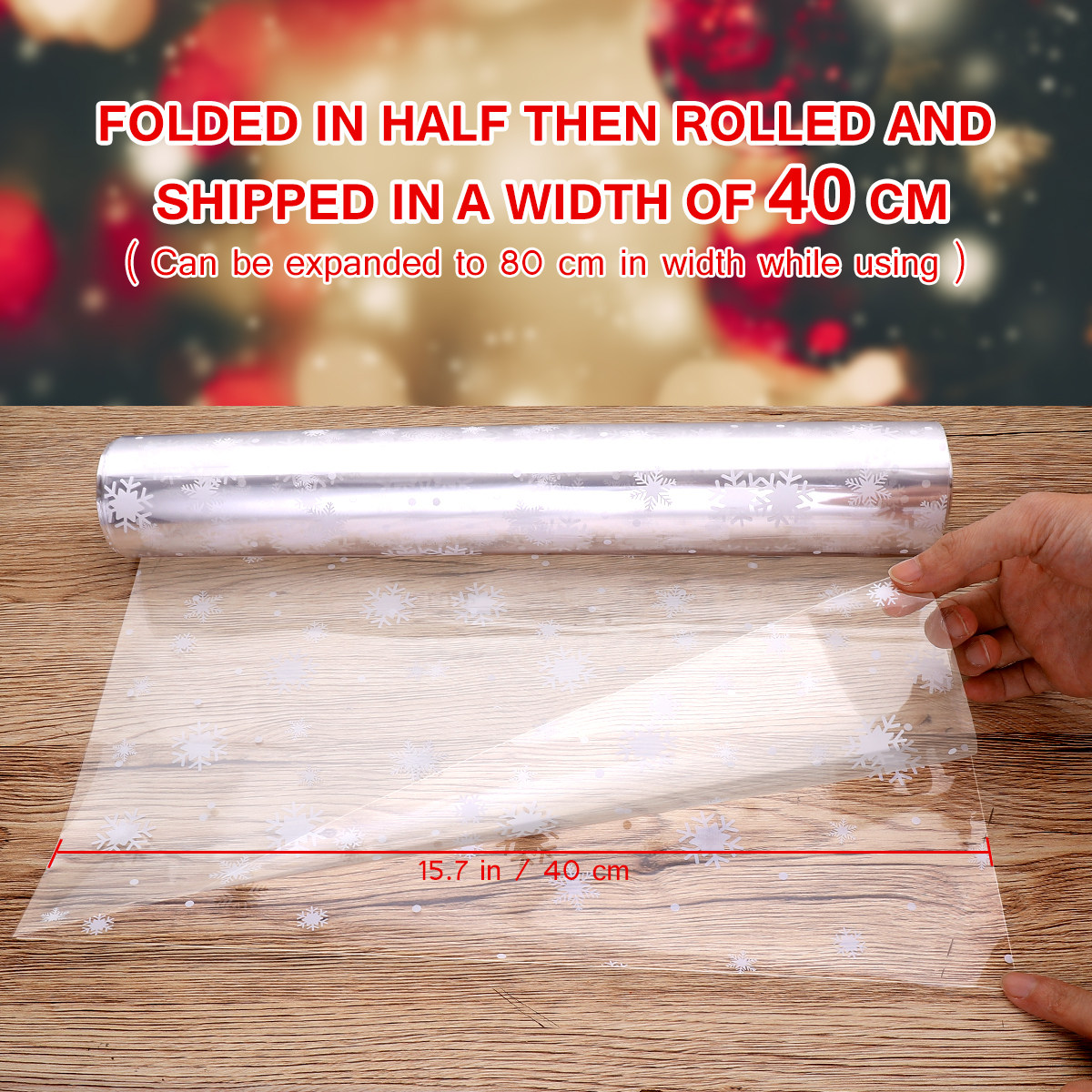Cellophane Wrap Clear - Rolka folii celofanowej o grubości 3