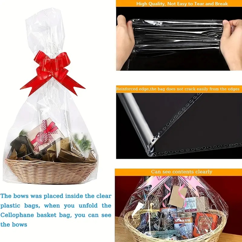 20/50 sztuk dużej przezroczyst – Cellophane Wrap Clear recenzja i cena