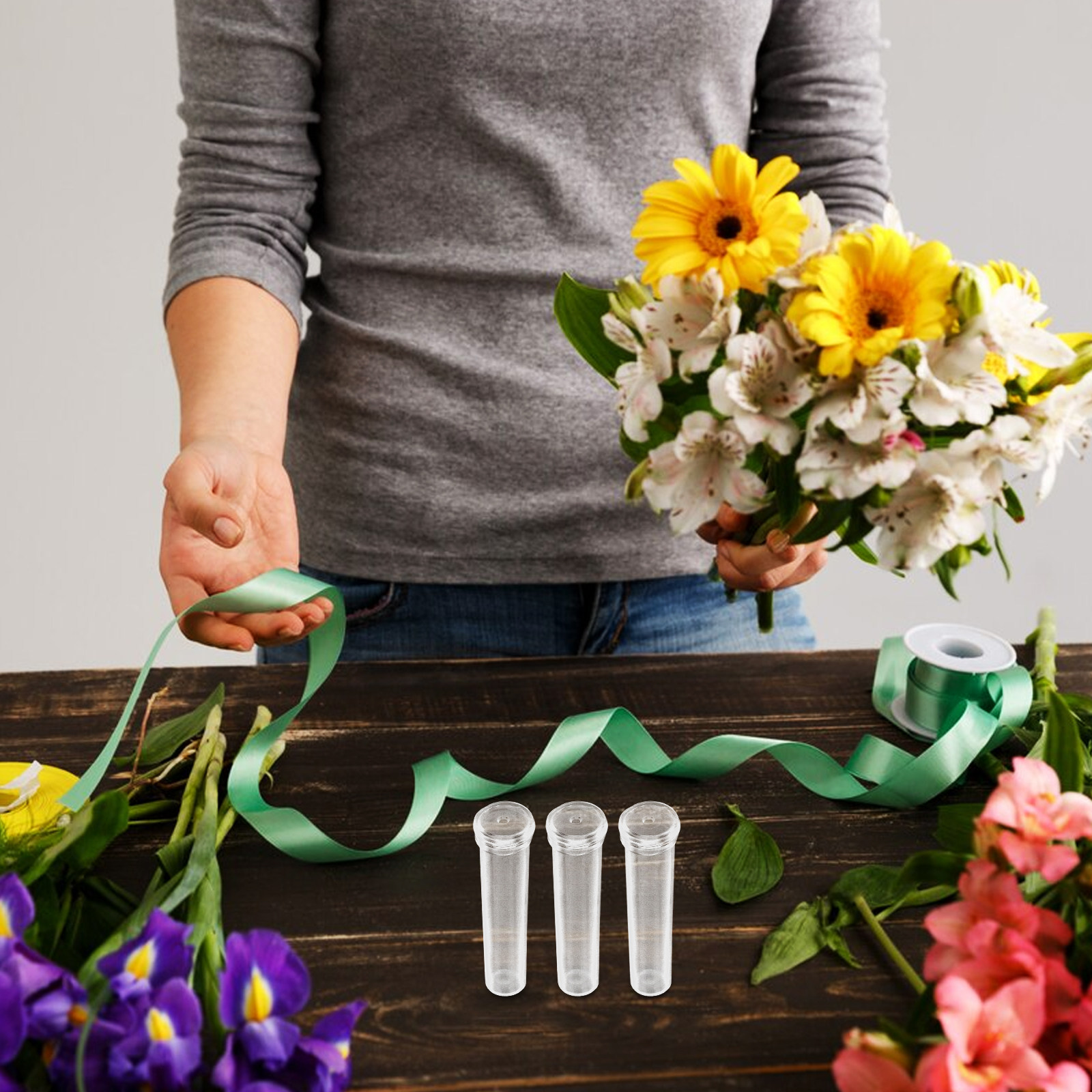 200 szt. Przezroczyste plastik – The Florist Supply recenzja i cena