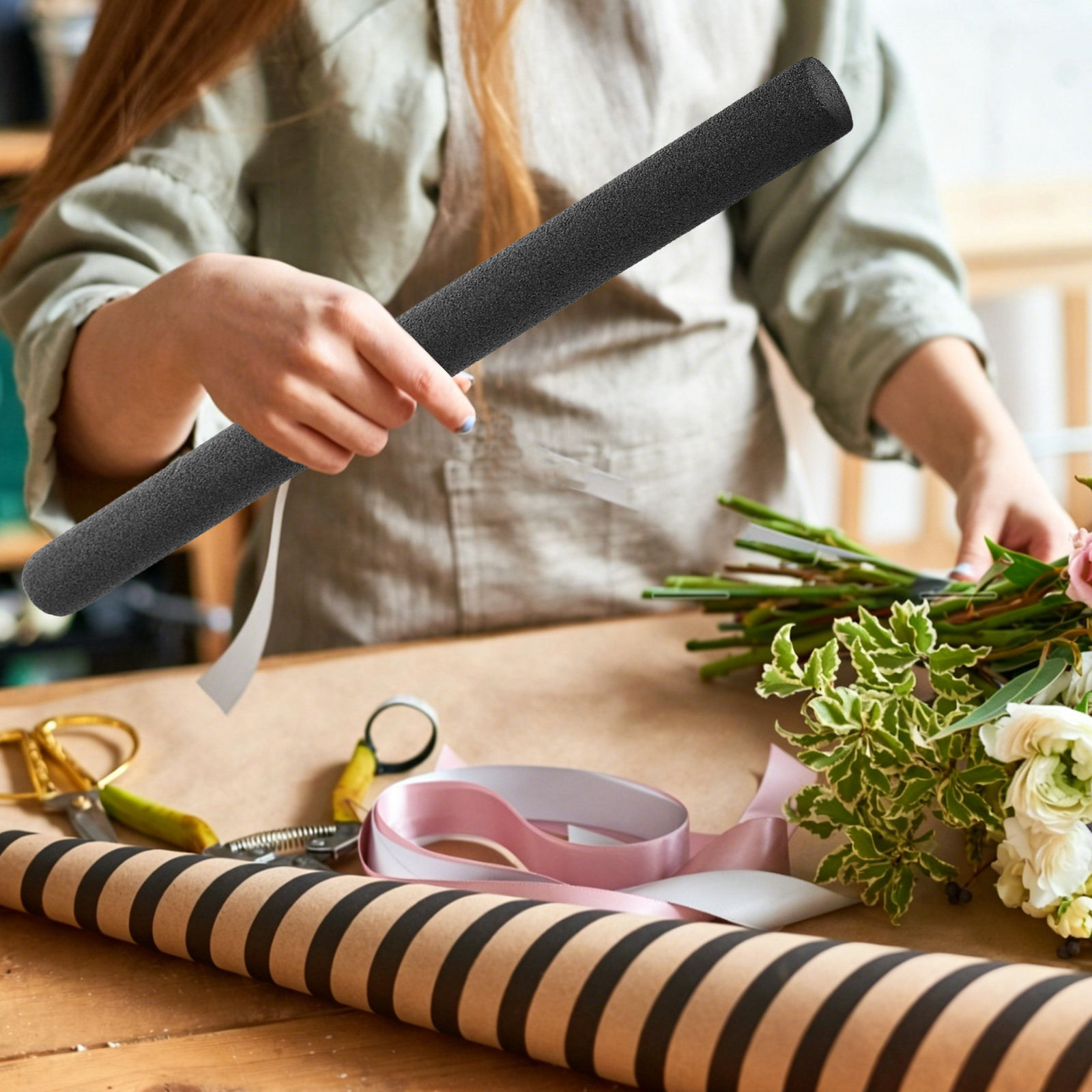 8 szt. czarnych prętów z piank – The Florist Supply recenzja i cena