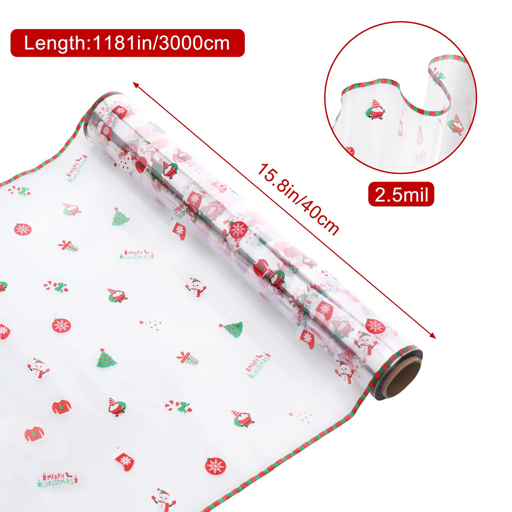Rolka świątecznej folii celofa – Cellophane Wrap Clear recenzja i cena
