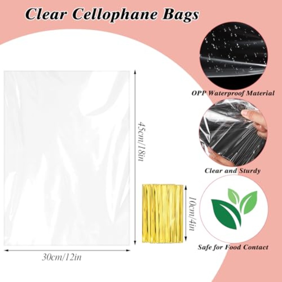 60 szt. Torebek celofanowych n – Cellophane Wrap Clear recenzja i cena
