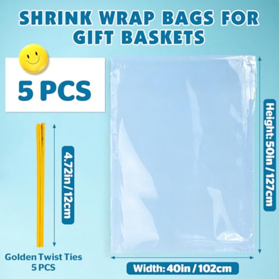 5 szt. Bardzo Duże Torby Termo – Cellophane Wrap Clear recenzja i cena