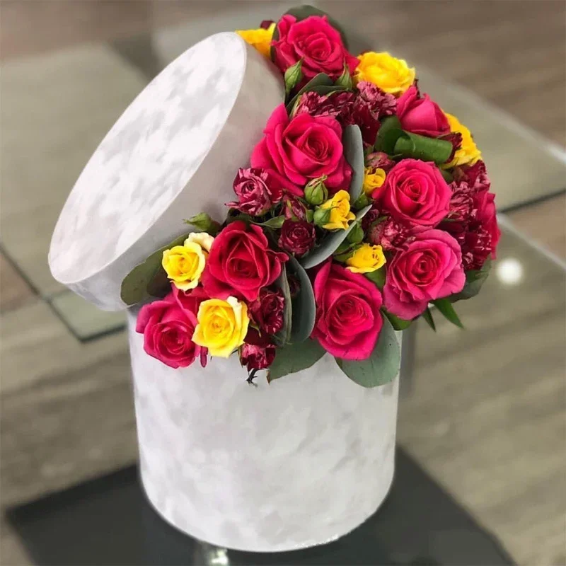 3 szt./zestaw Okrągłe aksamitn – Florist Supply Buckets recenzja i cena