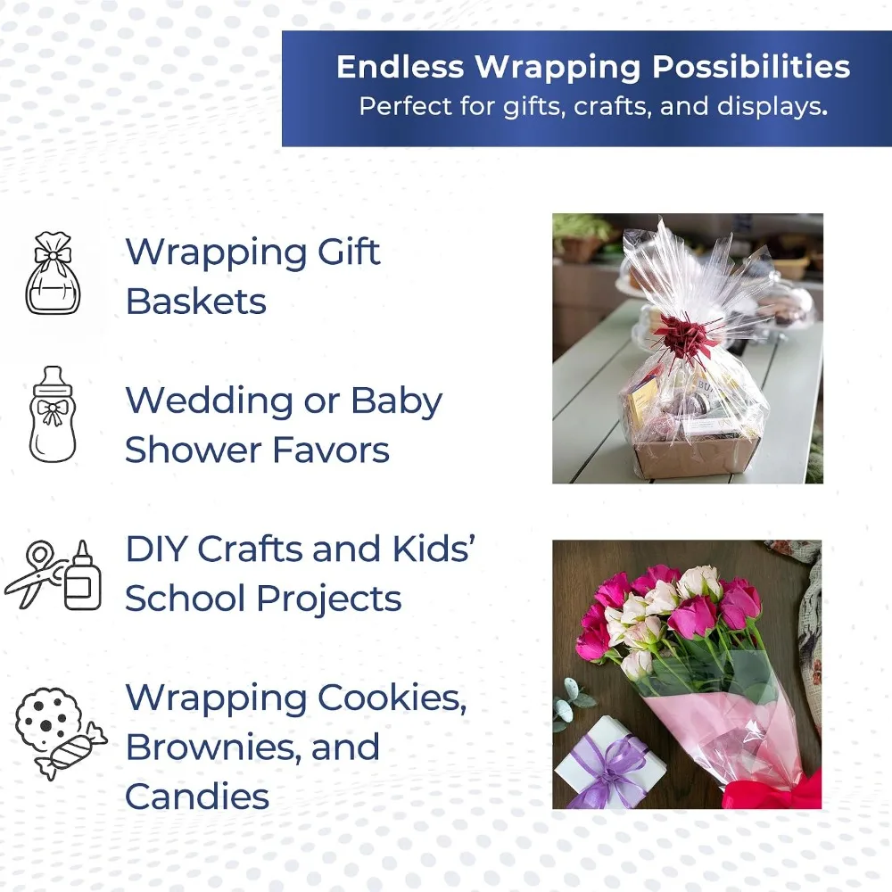 Przezroczysta folia celofanowa – Cellophane Wrap Clear recenzja i cena