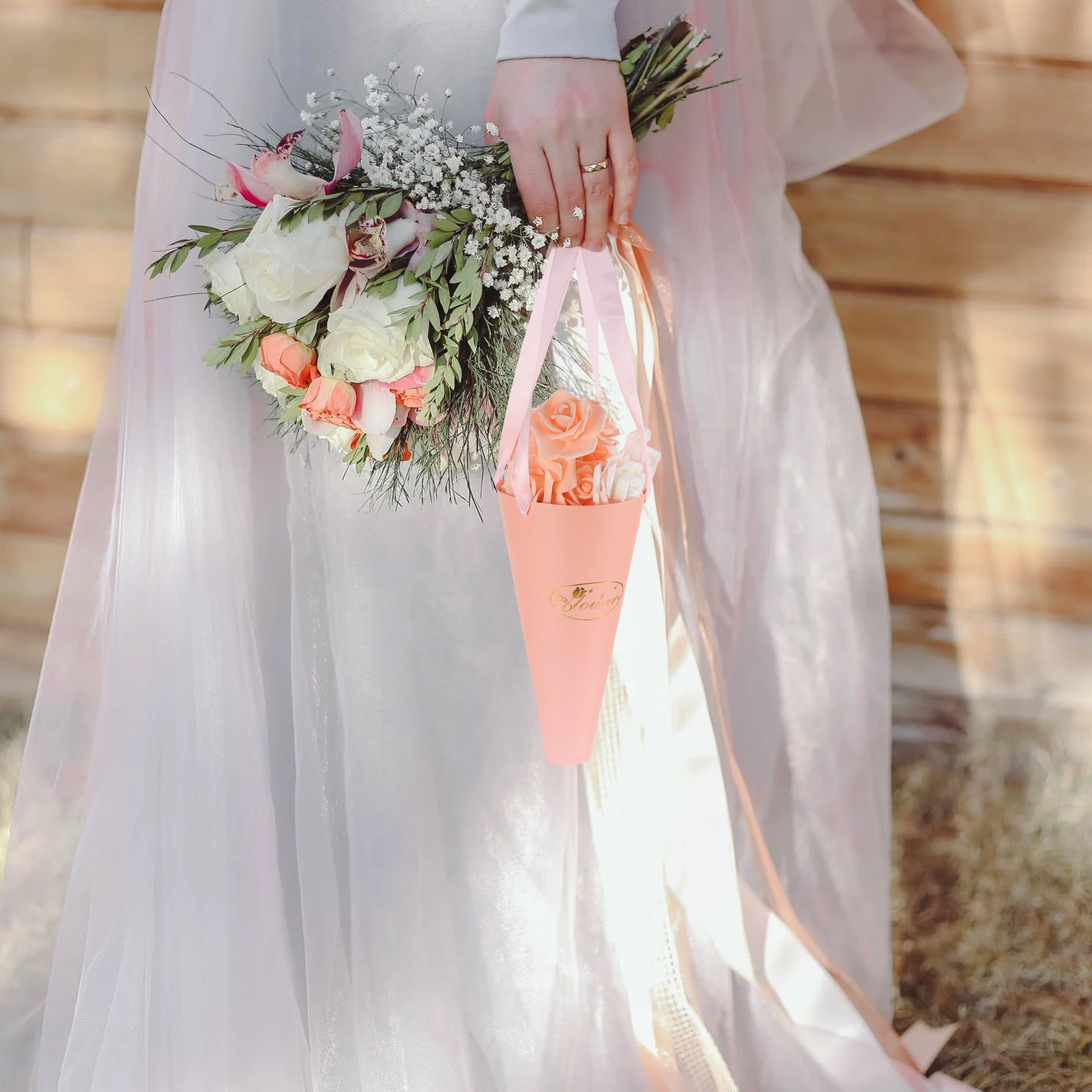 6 szt. Torebek na bukiety kwia – Florist Supply Buckets recenzja i cena