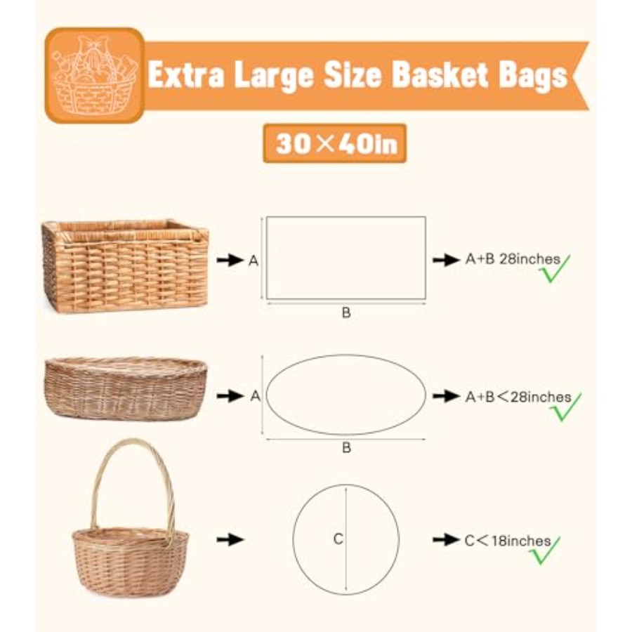 6 sztuk bardzo dużych toreb ce – Cellophane Wrap Clear recenzja i cena