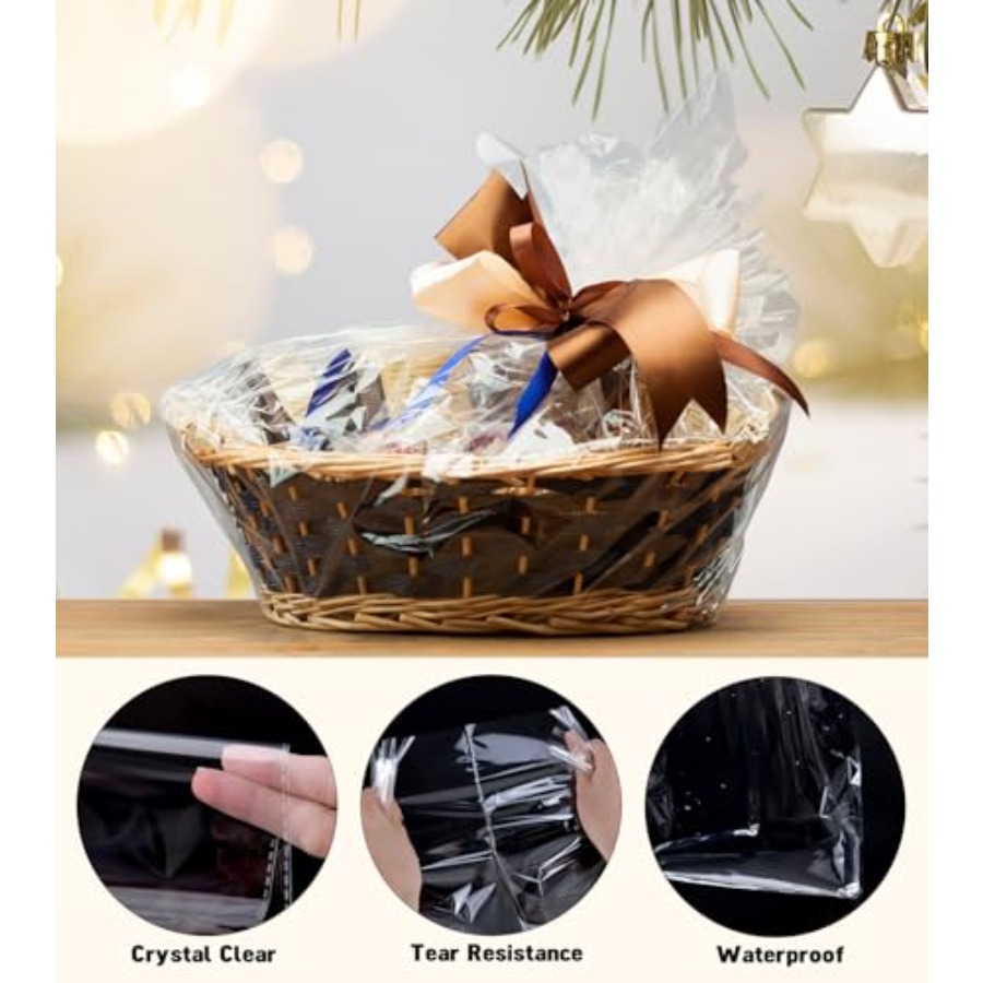 6 sztuk bardzo dużych toreb ce – Cellophane Wrap Clear recenzja i cena